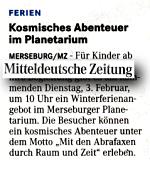 Mitteldeutsche Zeitung 30.1.2015
