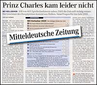 Mitteldeutsche Zeitung 30.12.2009