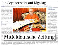 Mitteldeutsche Zeitung 15.10.2010