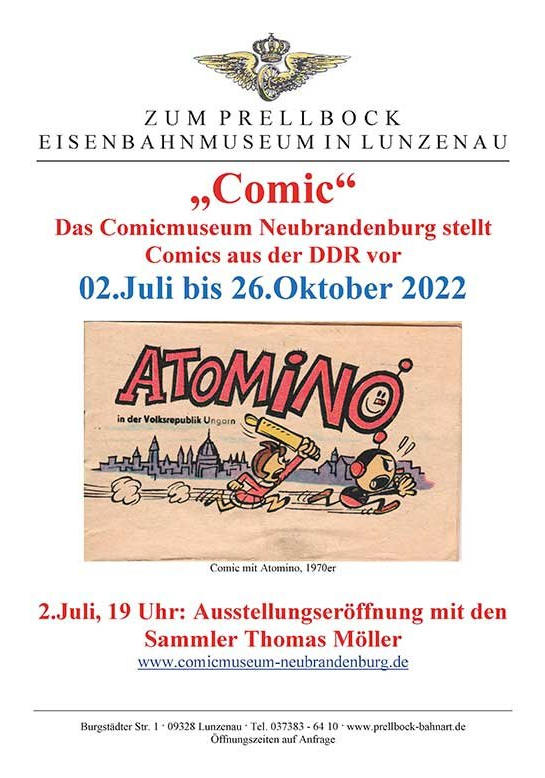 Plakat Comic-Ausstellung Lunzenau