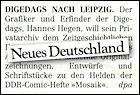 Neues Deutschland 29.6.2009