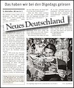 Neues Deutschland 31.8.2009