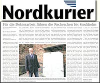 Nordkurier Demmin 13.7.2012 S.16 Nordkurier 13.7.2012