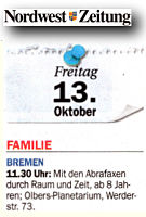 Nordwest-Zeitung 13.10.2017