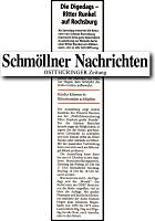 Schmöllner Nachrichten (Ostthüringer Zeitung) 22.4.2016