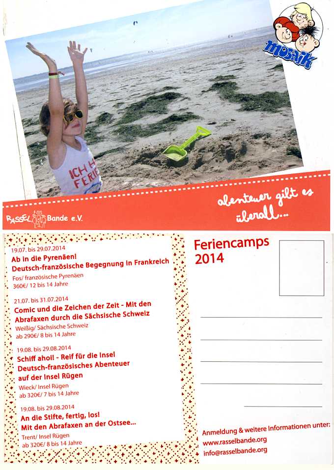 Postkarte Rasselbande e.V.