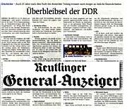 Reutlinger General-Anzeiger 29.10.2014