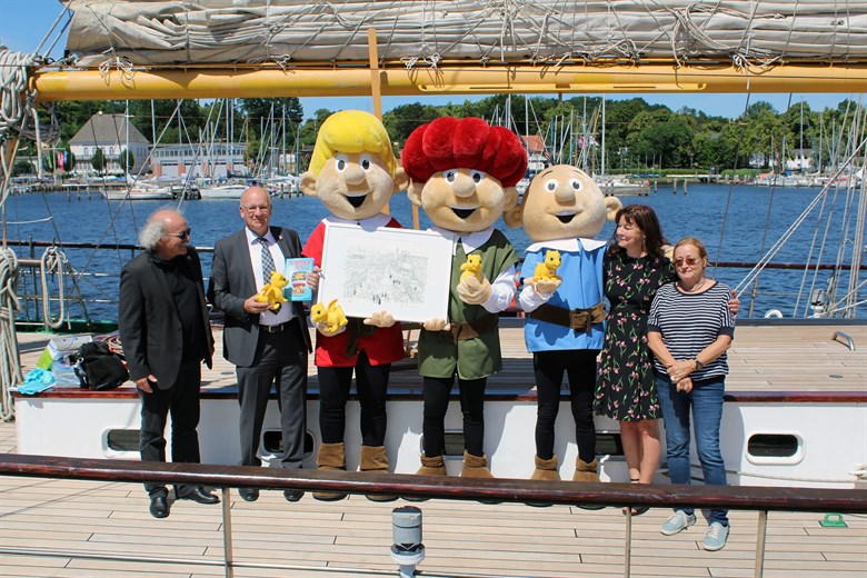 Abrafaxe gratulieren in Rostock