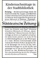Süddeutsche Zeitung Freising 7.2.2013 S.R10 Süddeutsche Zeitung 7.2.2013