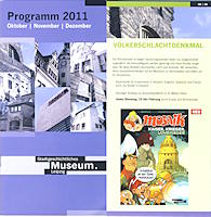 Programm Stadtgeschichtliches Museum Leipzig Okt.-Dez. 2011 Programm Stadtgeschichtliches Museum Leipzig