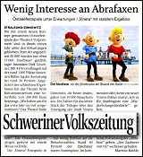 Schweriner Volkszeitung 30.8.2014