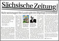 Sächsische Zeitung 10.3.2010