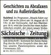 Sächsische Zeitung 11.8.2014