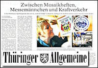 Thüringer Allgemeine 3.11.2012, Mühlhausen S.MU1 Thüringer Allgemeine 3.11.2012