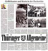 Thüringer Allgemeine 13.8.2016