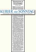 Kurier am Sonntag 10.8.2014