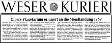 Weser-Kurier 17.7.2014