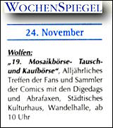 WochenSpiegel 21.11.2012, Bitterfeld S.3 WochenSpiegel 21.11.2012