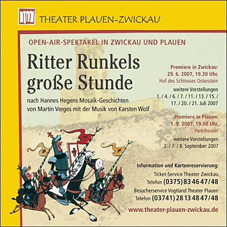 Anzeige Theater Plauen-Zwickau